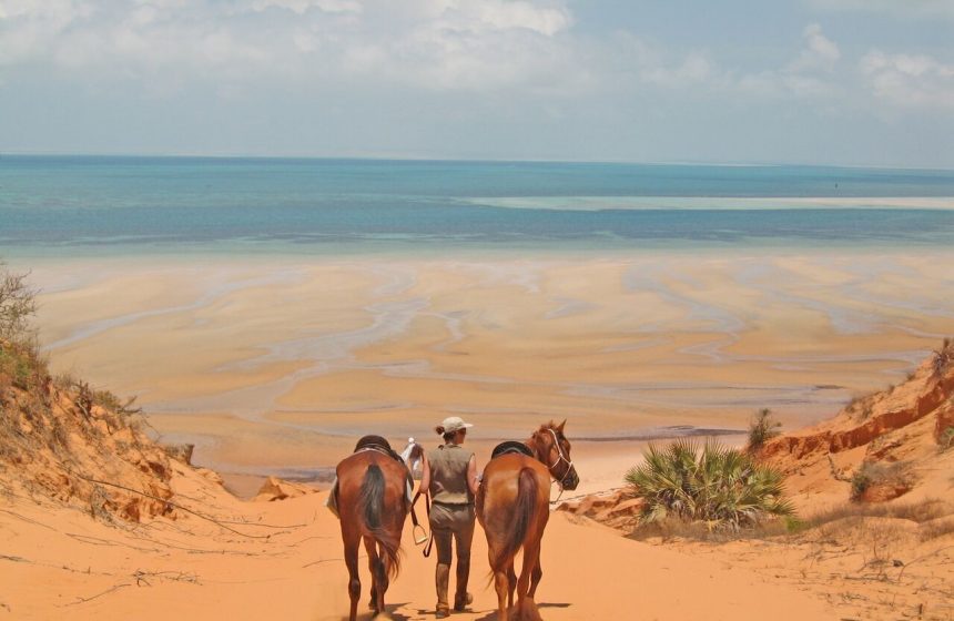 Horse bath, Indian ocean, Mozambique