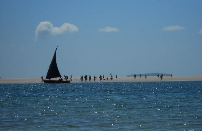 Fishing Dhow in the distance, Mozambique Safari